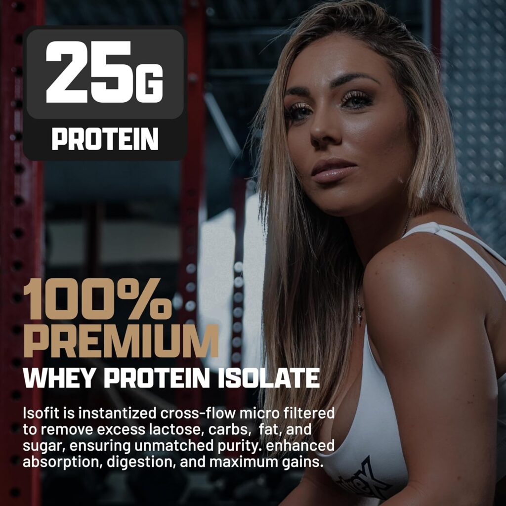 Nutrex IsoFit Whey Protein, sabor banana, 30 porciones, foto 3
