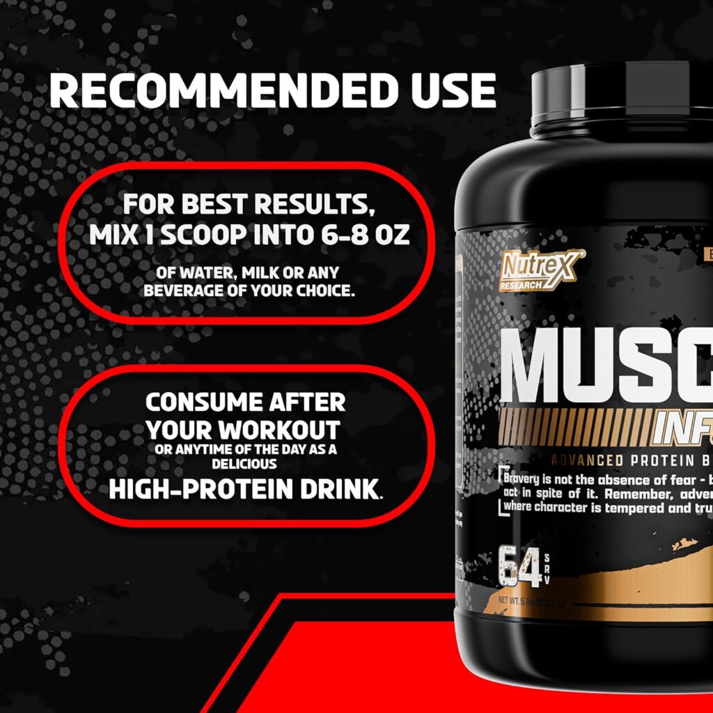 Nutrex Muscle Infusion Whey Protein, Chocolate, 5 lb - 65 porciones, foto 1