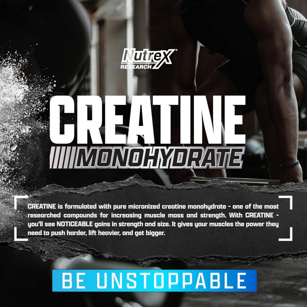 Monohidrato de creatina Nutrex, sin sabor, 60 porciones, foto 2